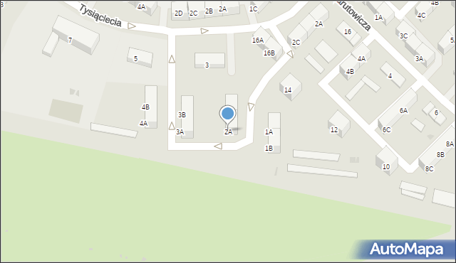 Bytom, Myśliwska, 2A, mapa Bytomia