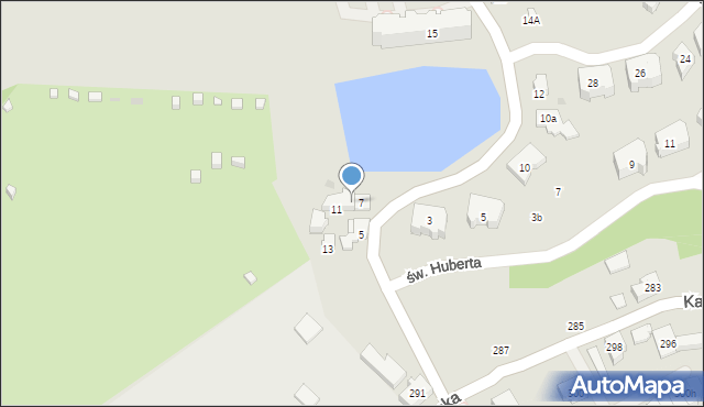 Gdańsk, Myśliwska, 9, mapa Gdańska