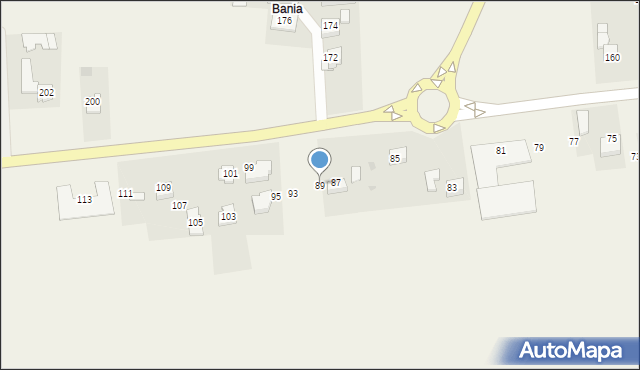 Gdów, Myślenicka, 89, mapa Gdów