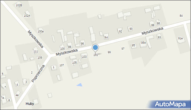 Góra Włodowska, Myszkowska, 101, mapa Góra Włodowska