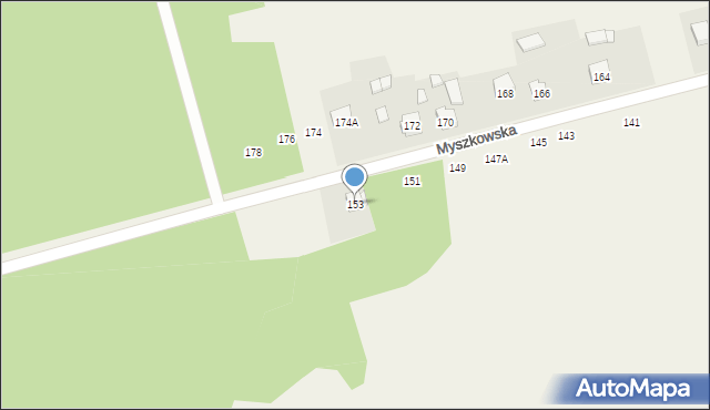 Góra Włodowska, Myszkowska, 153, mapa Góra Włodowska