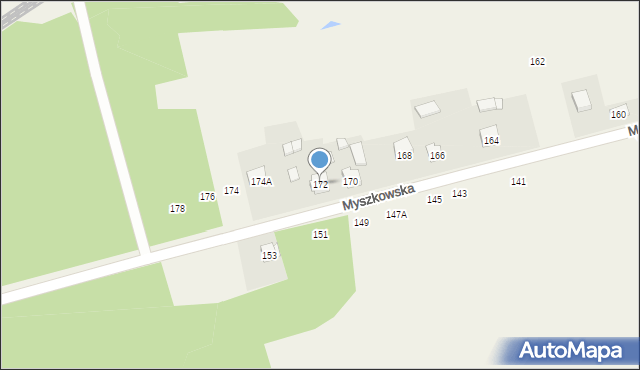 Góra Włodowska, Myszkowska, 172, mapa Góra Włodowska