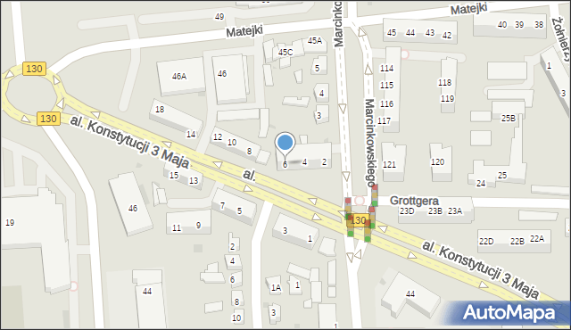 Gorzów Wielkopolski, Myśliborska, 6, mapa Gorzów Wielkopolski