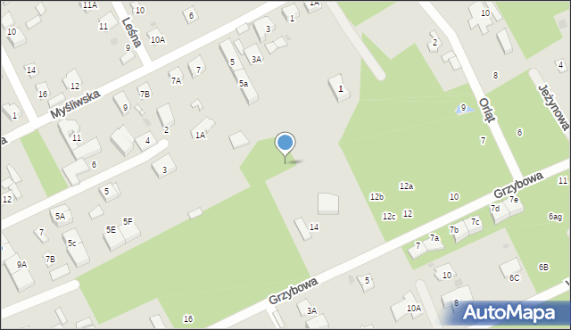 Grodzisk Mazowiecki, Myśliwska, 5b, mapa Grodzisk Mazowiecki