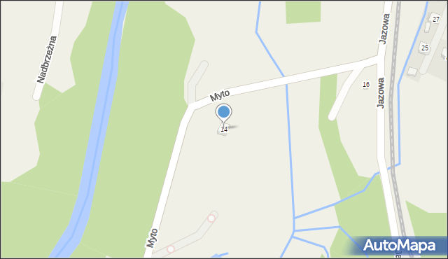 Grodzisko, Myto, 14, mapa Grodzisko