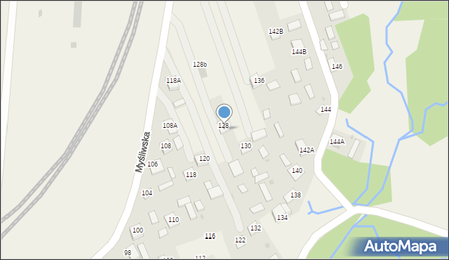 Horyniec-Zdrój, Myśliwska, 128A, mapa Horyniec-Zdrój