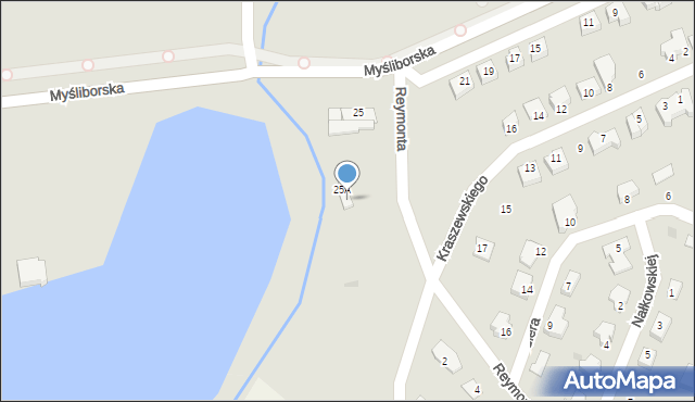 Jawor, Myśliborska, 29, mapa Jawor