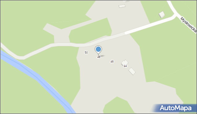 Jaworzno, Mysłowicka, 48, mapa Jaworzno
