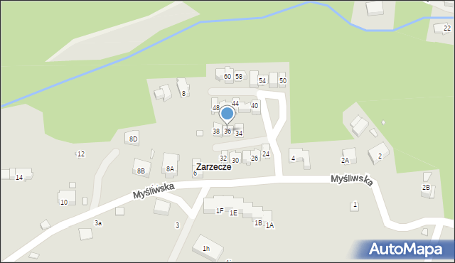 Karpacz, Myśliwska, 36, mapa Karpacz