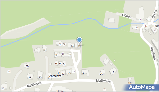 Karpacz, Myśliwska, 50, mapa Karpacz