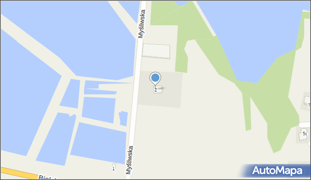 Kobiernice, Myśliwska, 2, mapa Kobiernice