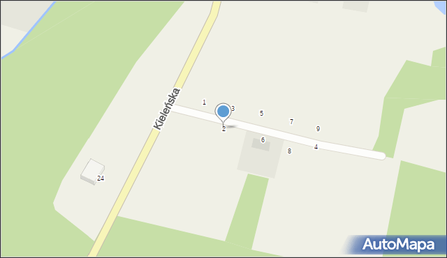 Koleczkowo, Myśliwska, 2, mapa Koleczkowo