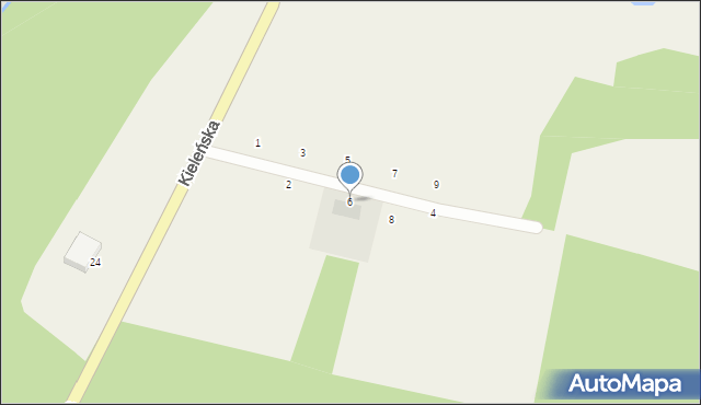 Koleczkowo, Myśliwska, 6, mapa Koleczkowo