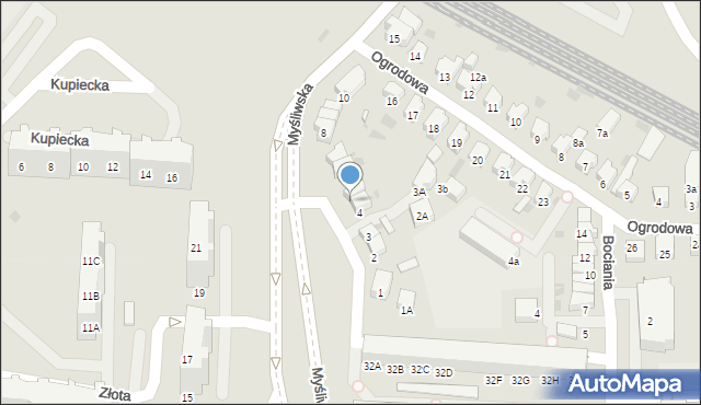 Kołobrzeg, Myśliwska, 5, mapa Kołobrzegu