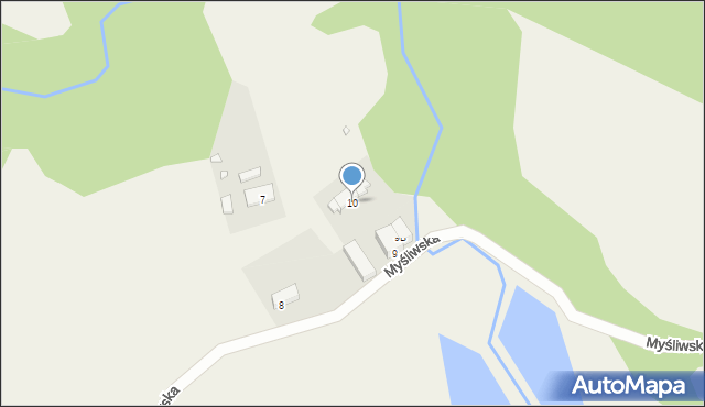 Korytowo, Myśliwska, 10, mapa Korytowo