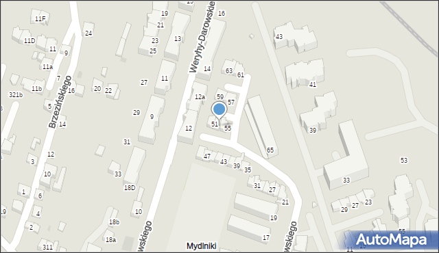 Kraków, Myczkowskiego Stefana, prof., 53, mapa Krakowa