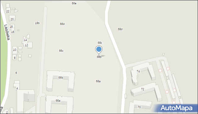 Kraków, Myśliwska, 68b, mapa Krakowa