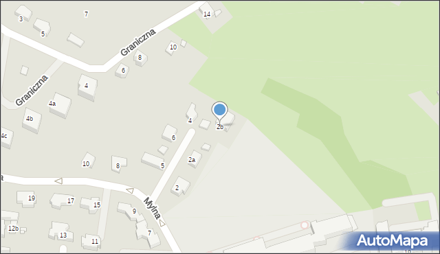 Kwidzyn, Mylna, 2b, mapa Kwidzyn