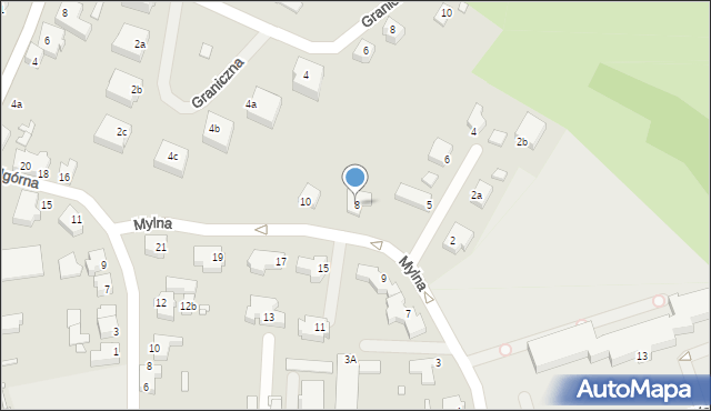 Kwidzyn, Mylna, 8, mapa Kwidzyn