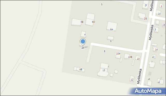 Lębork, Myśliwska, 4A, mapa Lębork