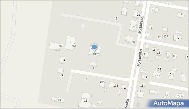 Lębork, Myśliwska, 6A, mapa Lębork