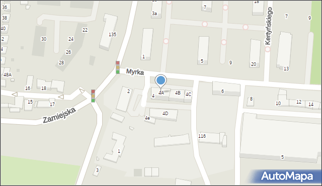 Legnica, Myrka Karola, płk., 4A, mapa Legnicy
