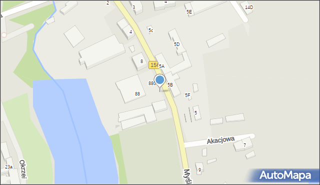 Lipiany, Myśliborska, 80, mapa Lipiany