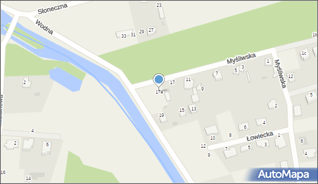 Lisi Ogon, Myśliwska, 17a, mapa Lisi Ogon