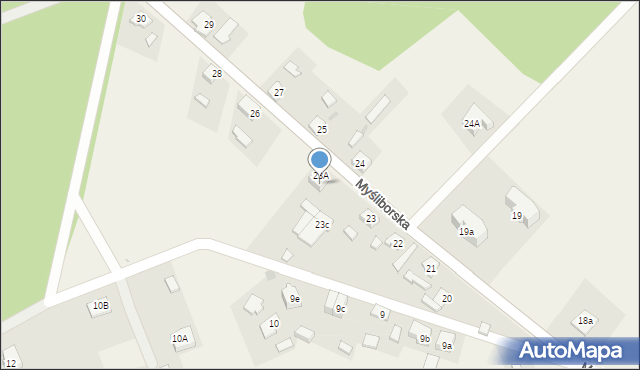 Lubiszyn, Myśliborska, 23b, mapa Lubiszyn