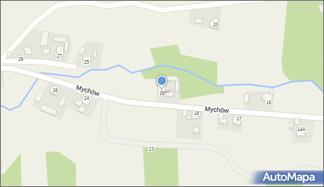 Mychów, Mychów, 19, mapa Mychów