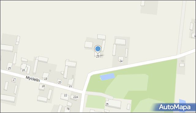 Mycielin, Mycielin, 23, mapa Mycielin