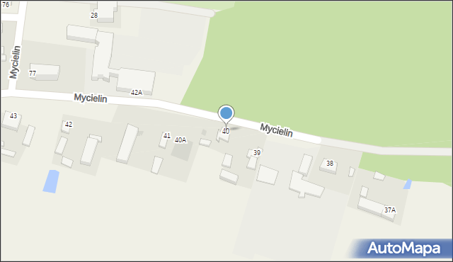 Mycielin, Mycielin, 40, mapa Mycielin