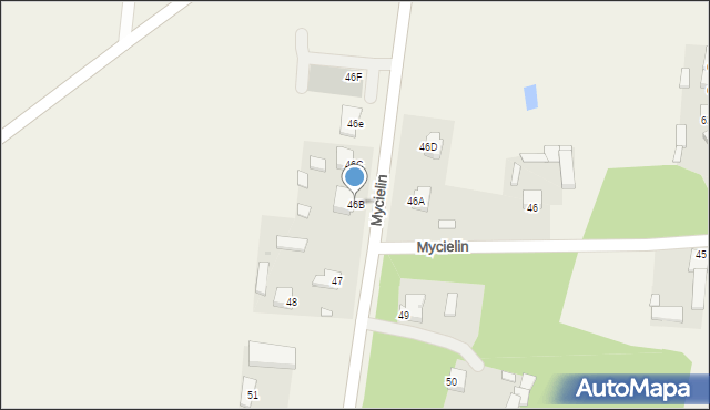 Mycielin, Mycielin, 46B, mapa Mycielin