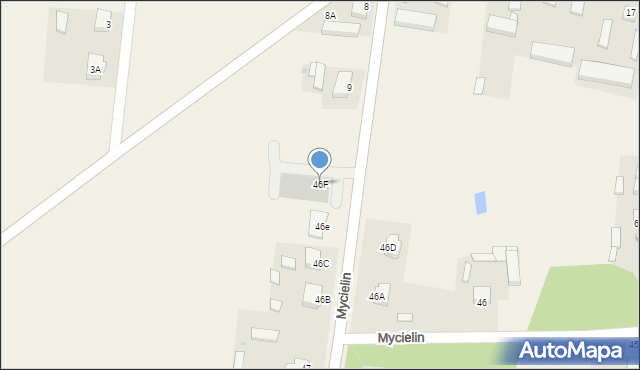 Mycielin, Mycielin, 46F, mapa Mycielin