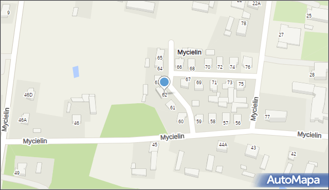 Mycielin, Mycielin, 62, mapa Mycielin