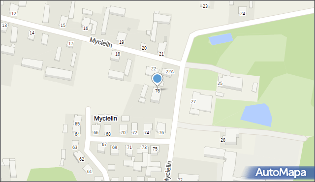 Mycielin, Mycielin, 78, mapa Mycielin