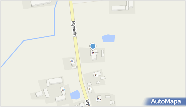 Mycielin, Mycielin, 43, mapa Mycielin