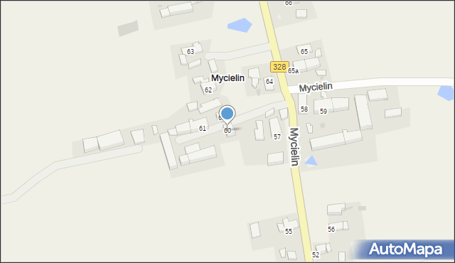Mycielin, Mycielin, 60, mapa Mycielin