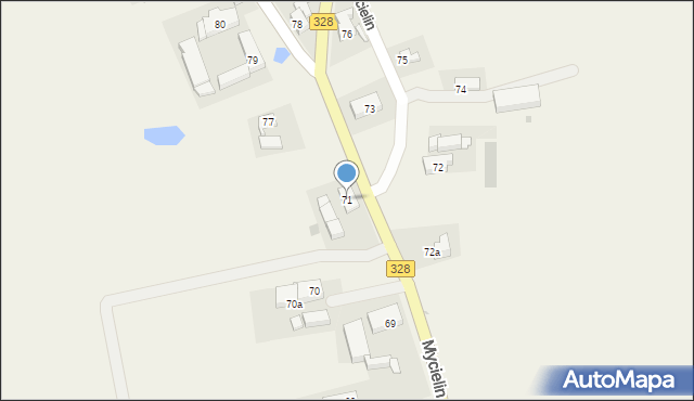 Mycielin, Mycielin, 71, mapa Mycielin