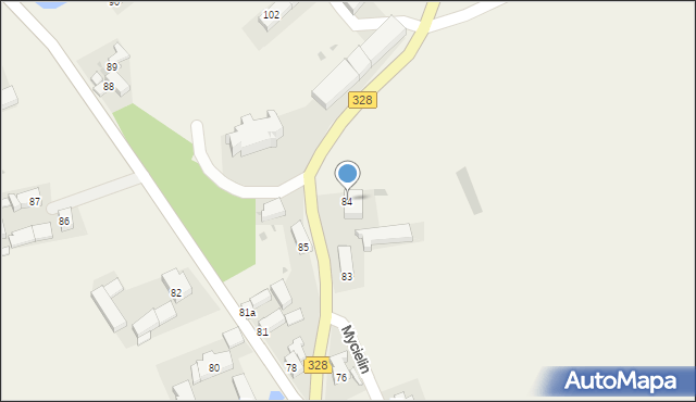 Mycielin, Mycielin, 84, mapa Mycielin