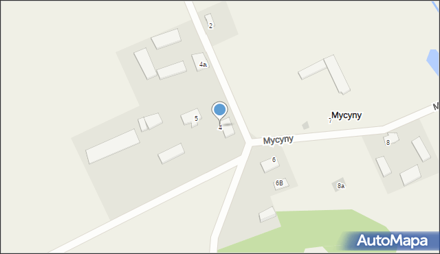 Mycyny, Mycyny, 4, mapa Mycyny