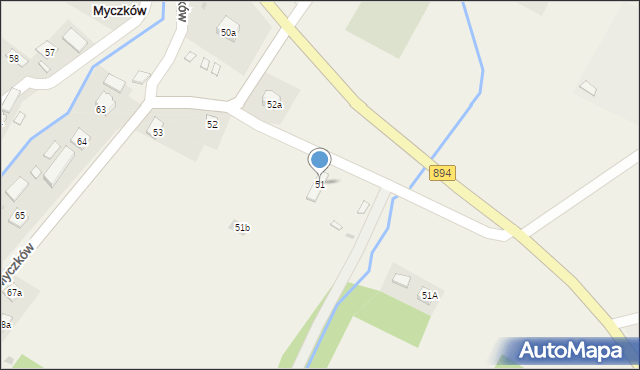 Myczków, Myczków, 51, mapa Myczków