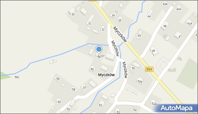 Myczków, Myczków, 54, mapa Myczków