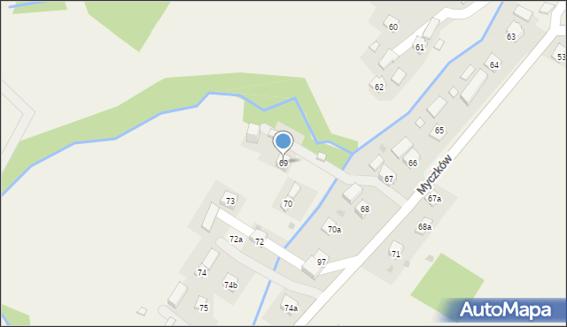 Myczków, Myczków, 69, mapa Myczków