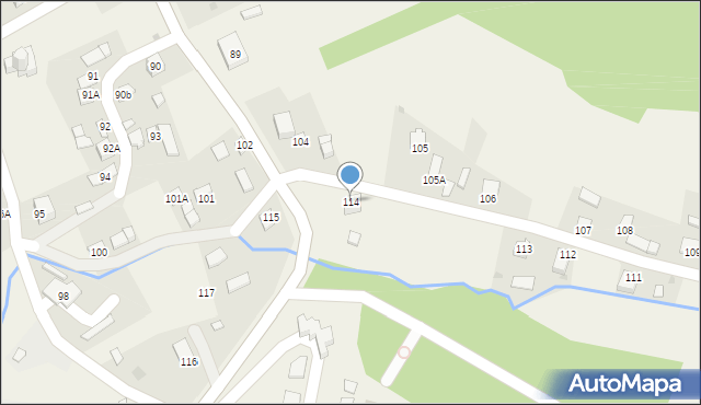 Myczkowce, Myczkowce, 114, mapa Myczkowce