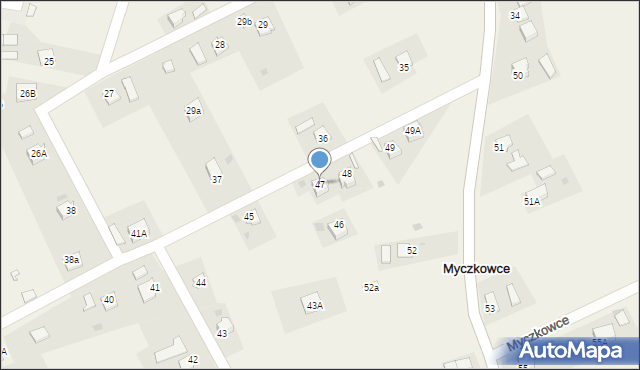 Myczkowce, Myczkowce, 47, mapa Myczkowce
