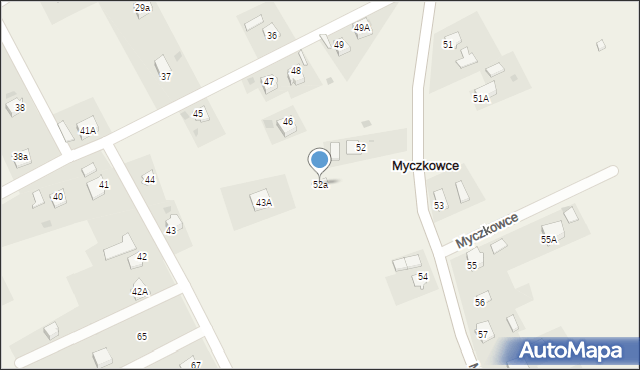 Myczkowce, Myczkowce, 52a, mapa Myczkowce