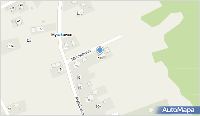 Myczkowce, Myczkowce, 55A, mapa Myczkowce