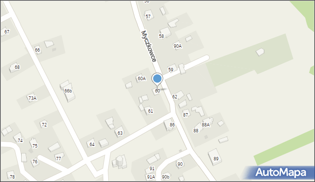 Myczkowce, Myczkowce, 60, mapa Myczkowce
