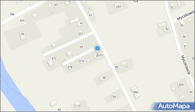 Myczkowce, Myczkowce, 67, mapa Myczkowce